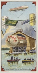 The Airship Zeppelin on Lake Constance, 1900 by European School